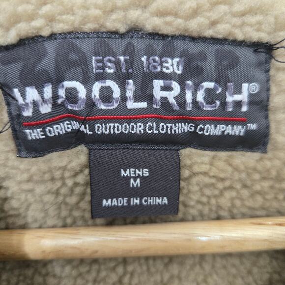 Woolrich Mens Classic Countryside Heritage Wool Sherpa Lined Charcoal Zip Vest M - Picture 7 of 11